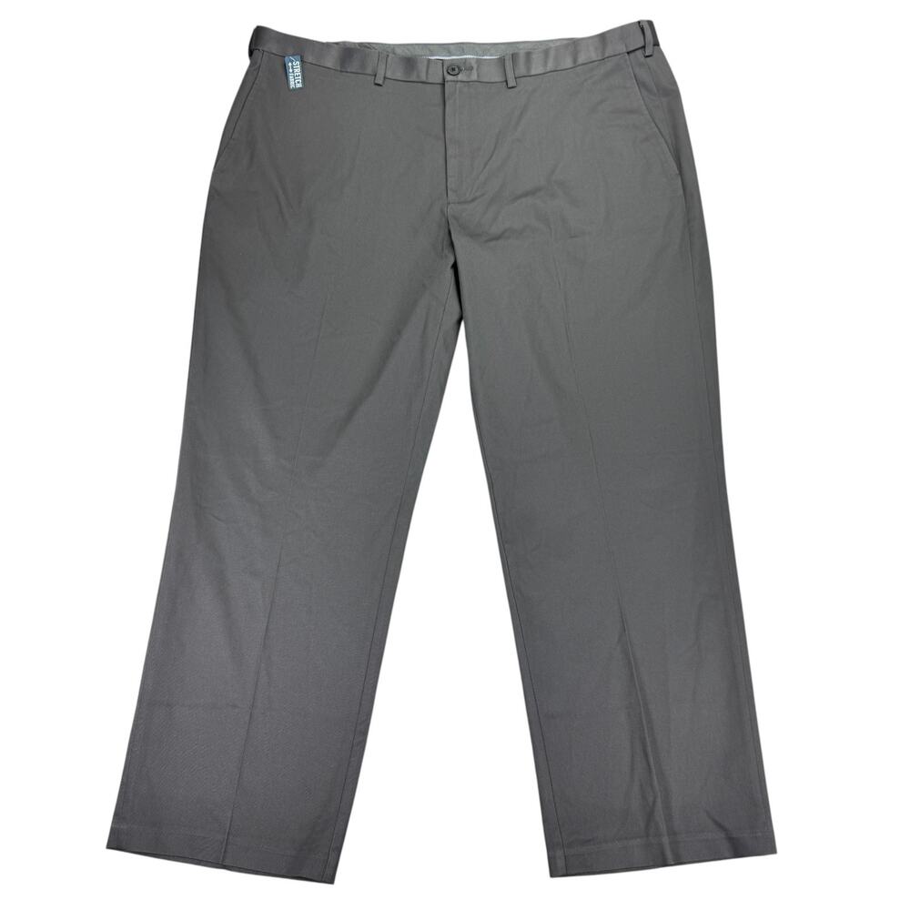 Haggar Mens Premium No Iron Classic Fit Stretch Dress Pants Dark Gray 44x30